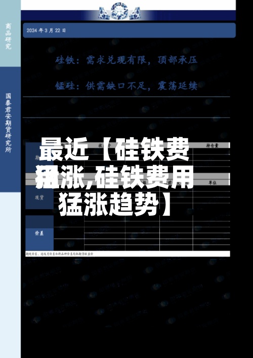 最近【硅铁费用
猛涨,硅铁费用
猛涨趋势】-第2张图片