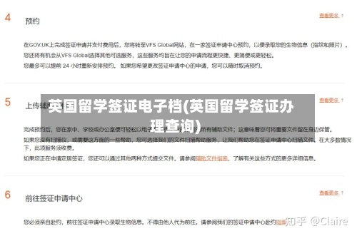 英国留学签证电子档(英国留学签证办理查询)
