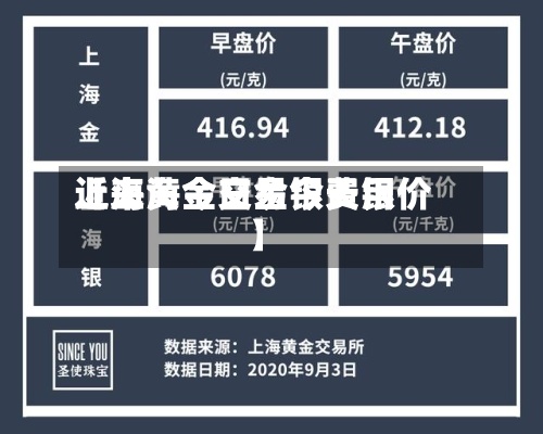 近来【上海今日金银费用上海黄金交易今天银价】