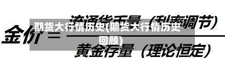 期货大行情历史(期货大行情历史回顾)