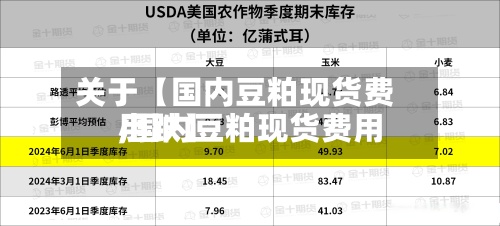 关于【国内豆粕现货费用,国内豆粕现货费用小跌】