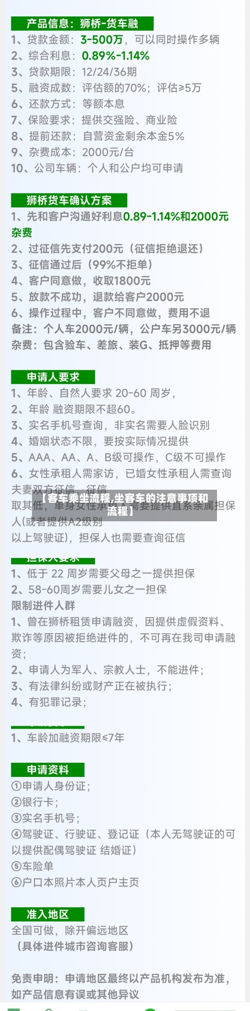 【客车乘坐流程,坐客车的注意事项和流程】-第2张图片