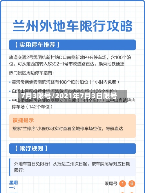 7月3限号/2021年7月3日限号