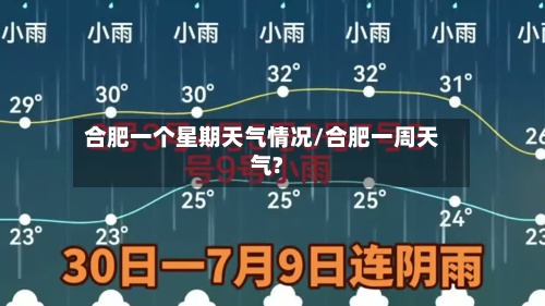 合肥一个星期天气情况/合肥一周天气?