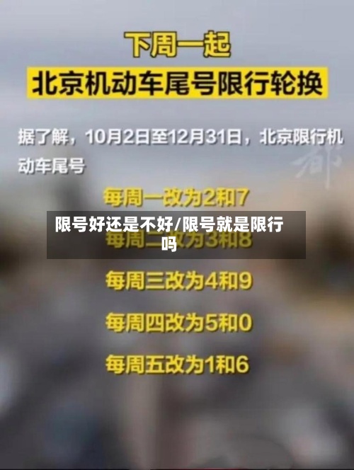 限号好还是不好/限号就是限行吗
