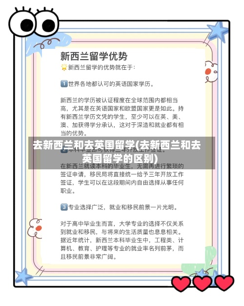去新西兰和去英国留学(去新西兰和去英国留学的区别)-第3张图片