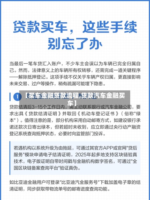 【买车金融贷款流程,贷款汽车金融买车】