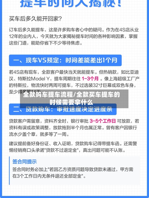 全款购车提车流程/全款买车提车的时候需要拿什么-第3张图片