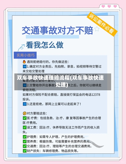 双车事故快速理赔流程(双车事故快速处理)