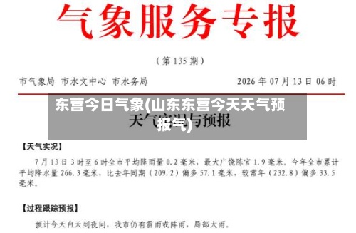 东营今日气象(山东东营今天天气预报气)