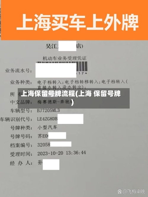 上海保留号牌流程(上海 保留号牌)-第3张图片