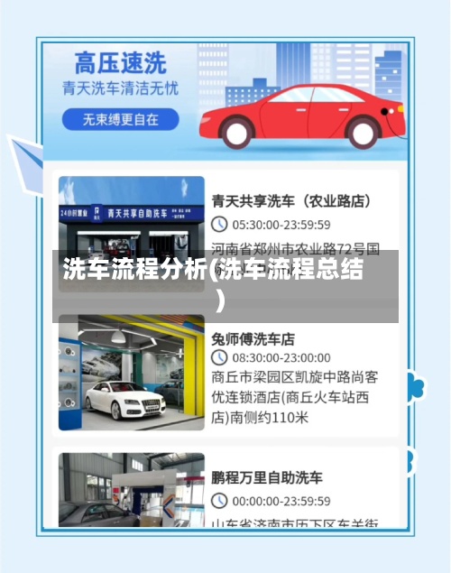 洗车流程分析(洗车流程总结)-第3张图片