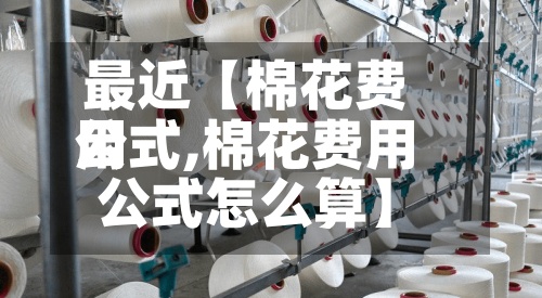 最近【棉花费用
公式,棉花费用
公式怎么算】-第3张图片