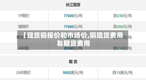 【现货铜报价和市场价,铜现货费用
与期货费用
】-第2张图片