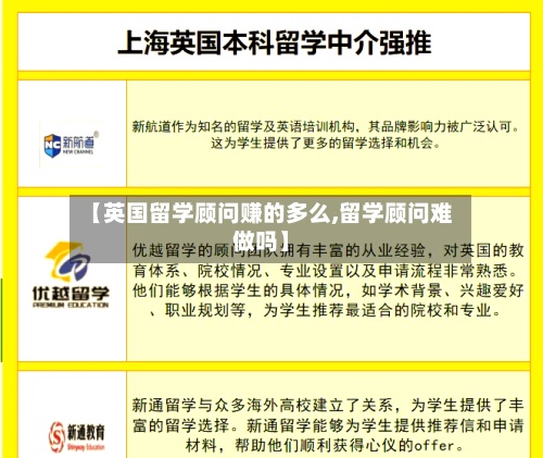 【英国留学顾问赚的多么,留学顾问难做吗】