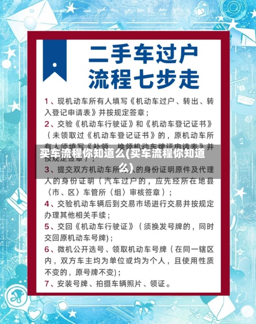 买车流程你知道么(买车流程你知道么)-第2张图片