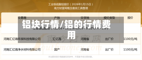 铝块行情/铝的行情费用