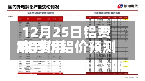 12月25日铝费用
/铝费用
12月份铝价预测