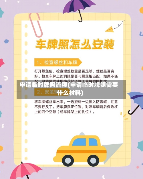 申请临时牌照流程(申请临时牌照需要什么材料)-第2张图片