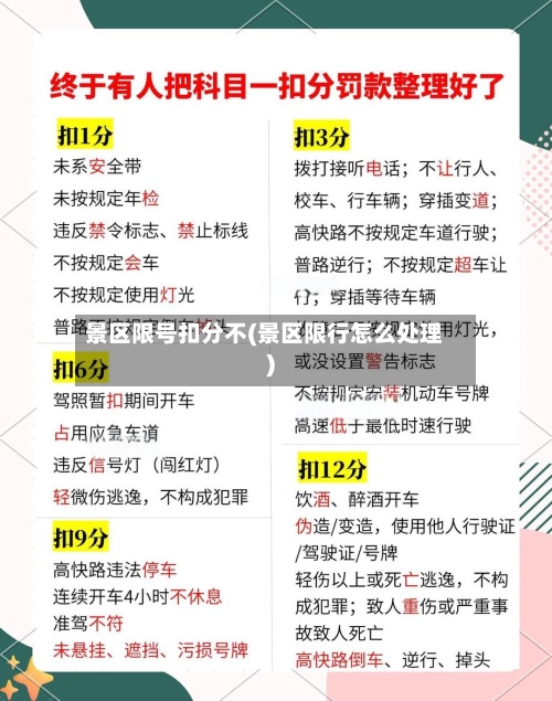 景区限号扣分不(景区限行怎么处理)