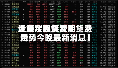 近来【煤炭期货费用走势今晚煤炭期货费用走势今晚最新消息】-第3张图片