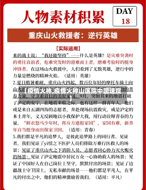 【疫情火神,疫情火神山医院中国速度】