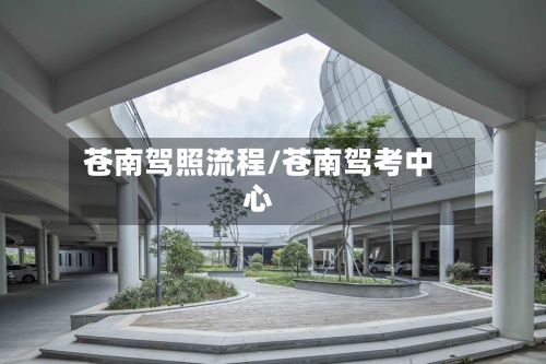 苍南驾照流程/苍南驾考中心-第2张图片