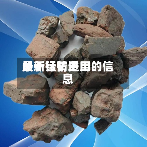 关于锰矿费用
最新行情进口的信息