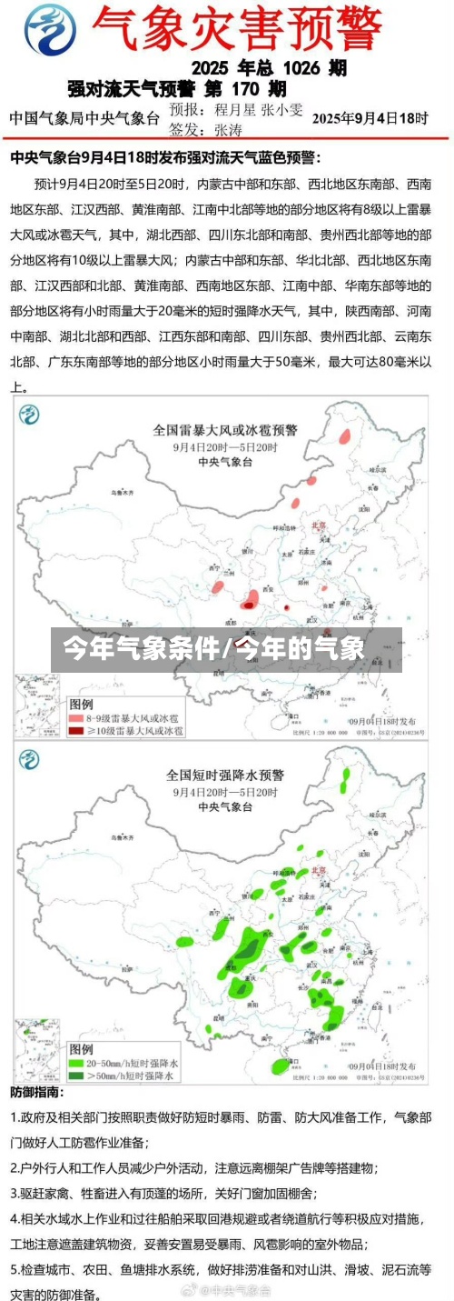 今年气象条件/今年的气象
