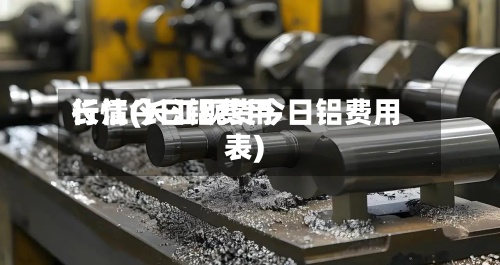 长江今日铝费用行情(长江现货今日铝费用表)