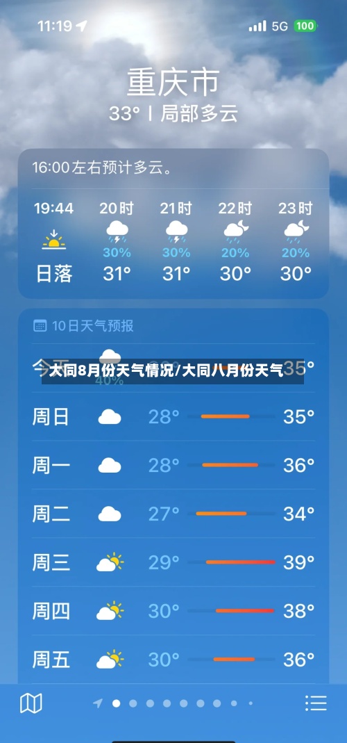 大同8月份天气情况/大同八月份天气-第3张图片