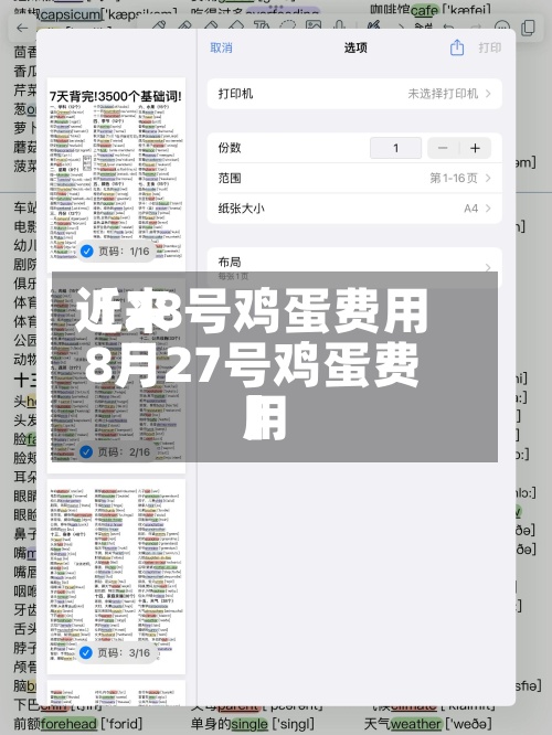 近来
【28号鸡蛋费用
8月27号鸡蛋费用
】-第2张图片
