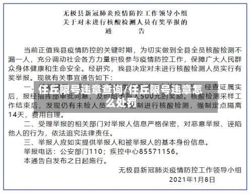 任丘限号违章查询/任丘限号违章怎么处罚