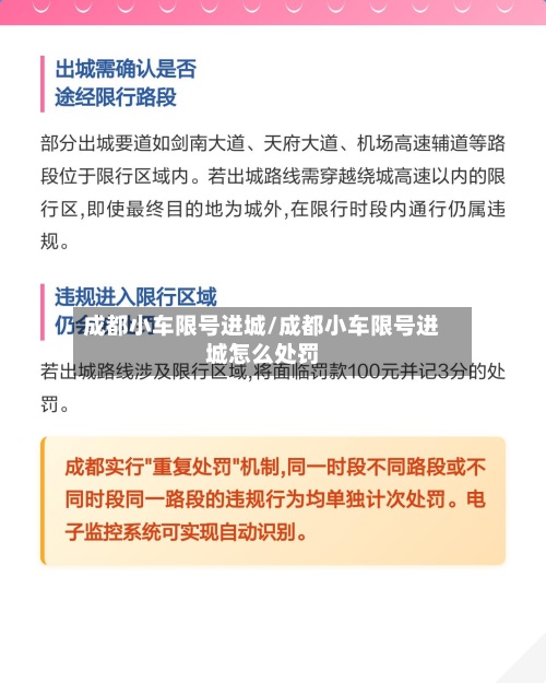 成都小车限号进城/成都小车限号进城怎么处罚-第2张图片