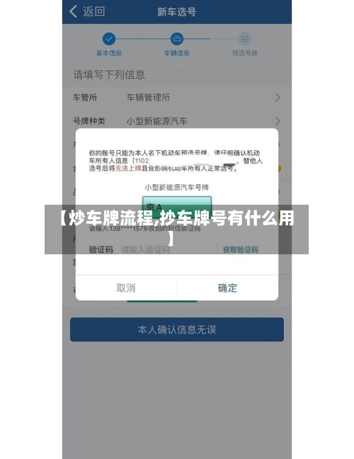 【炒车牌流程,抄车牌号有什么用】-第2张图片