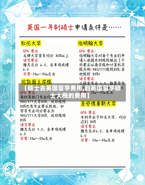 【硕士去英国留学费用,到英国留学硕士大概的费用】-第2张图片