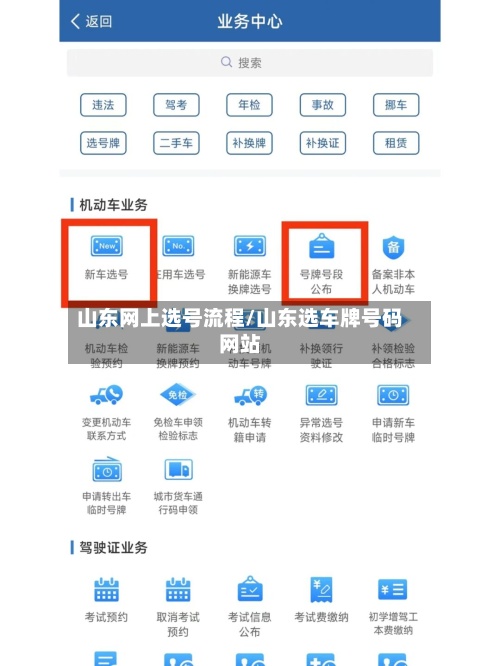 山东网上选号流程/山东选车牌号码网站-第3张图片