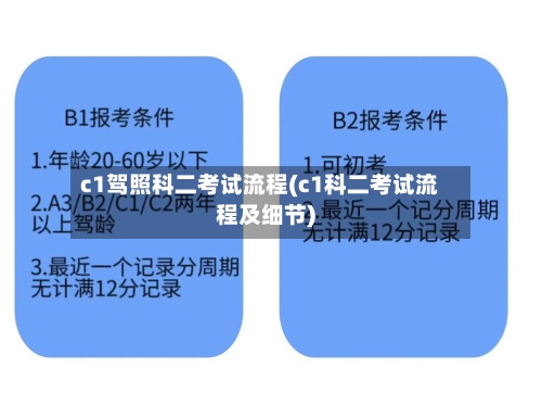 c1驾照科二考试流程(c1科二考试流程及细节)