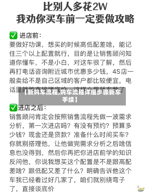 【新购车流程,购车流程详细步骤新车手续】