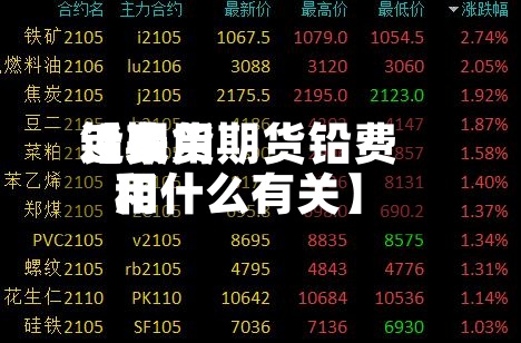 近来
【费用
铅期货期货铅费用
和什么有关】