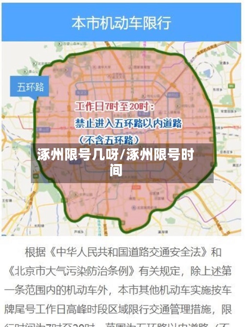 涿州限号几呀/涿州限号时间-第3张图片