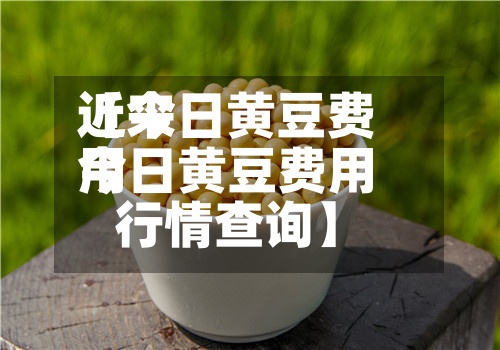 近来
【今日黄豆费用
今日黄豆费用
行情查询】