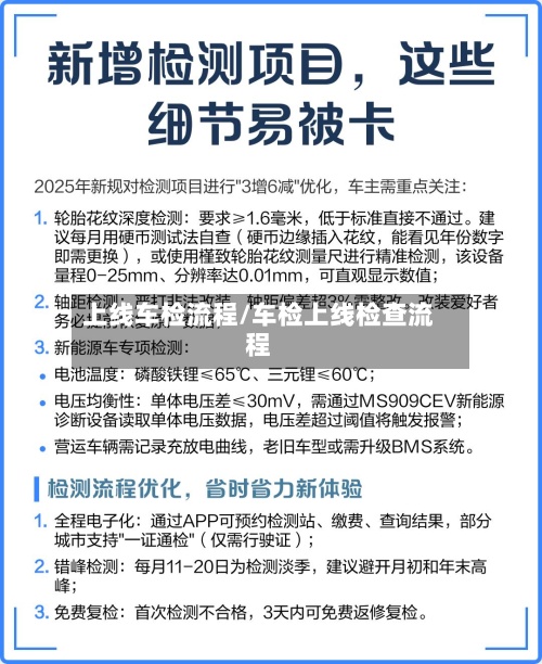 上线车检流程/车检上线检查流程