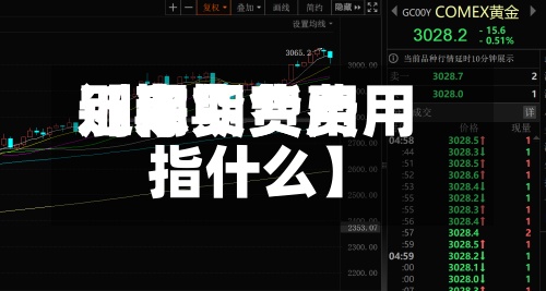 近来
【期货费用
别称期货费用
指什么】