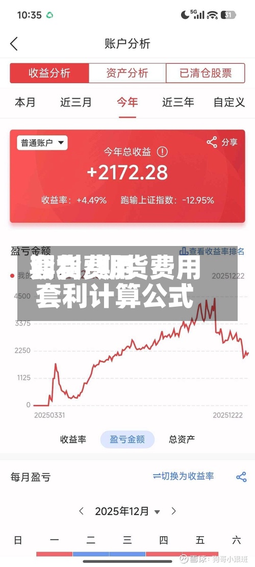 期货费用
套利/期货费用
套利计算公式