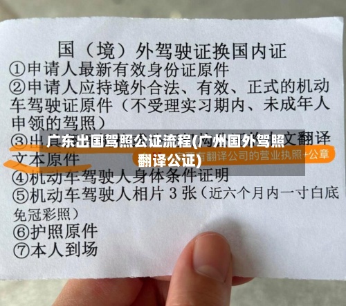 广东出国驾照公证流程(广州国外驾照翻译公证)