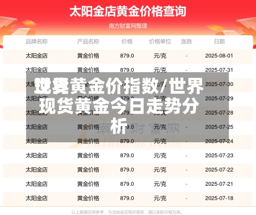 世界
现货黄金价指数/世界
现货黄金今日走势分析-第2张图片