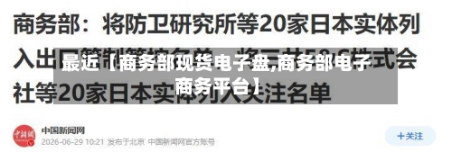 最近【商务部现货电子盘,商务部电子商务平台】-第3张图片