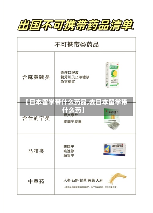 【日本留学带什么药品,去日本留学带什么药】-第3张图片