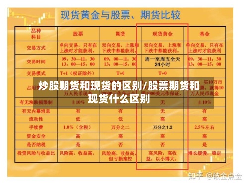炒股期货和现货的区别/股票期货和现货什么区别-第2张图片